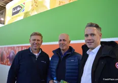 Jaco van Lill from Molenaar, George Hal and Andre Swanepoel from Dibanisa Fruit.